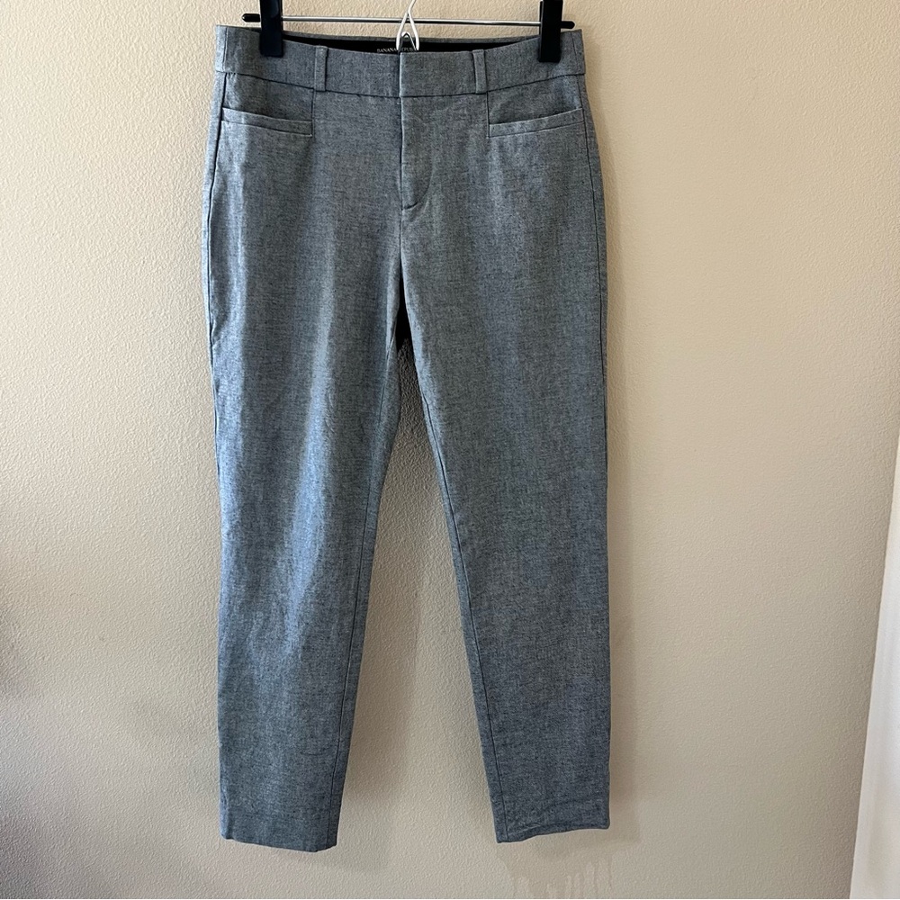 Banana Republic Skinny Sloan Dress Pants Gray Womens 2 Stretch Work Stretch